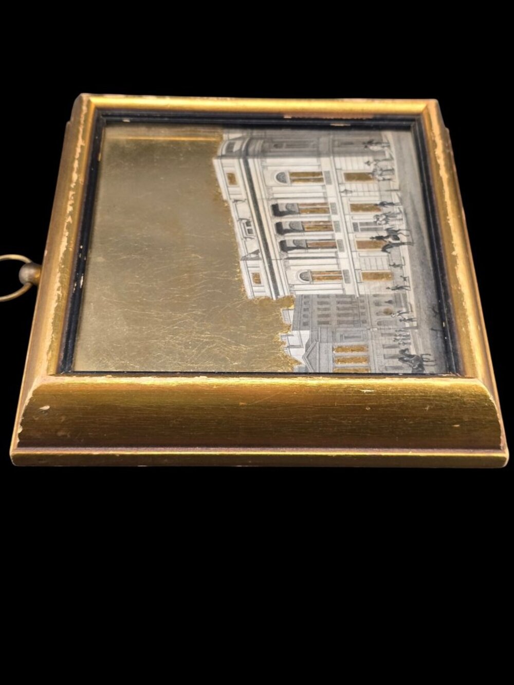 Vintage 1950's Sungott Art Studios Framed Decoupage Artwork With Gold Leaf READ - Picture 6 of 14